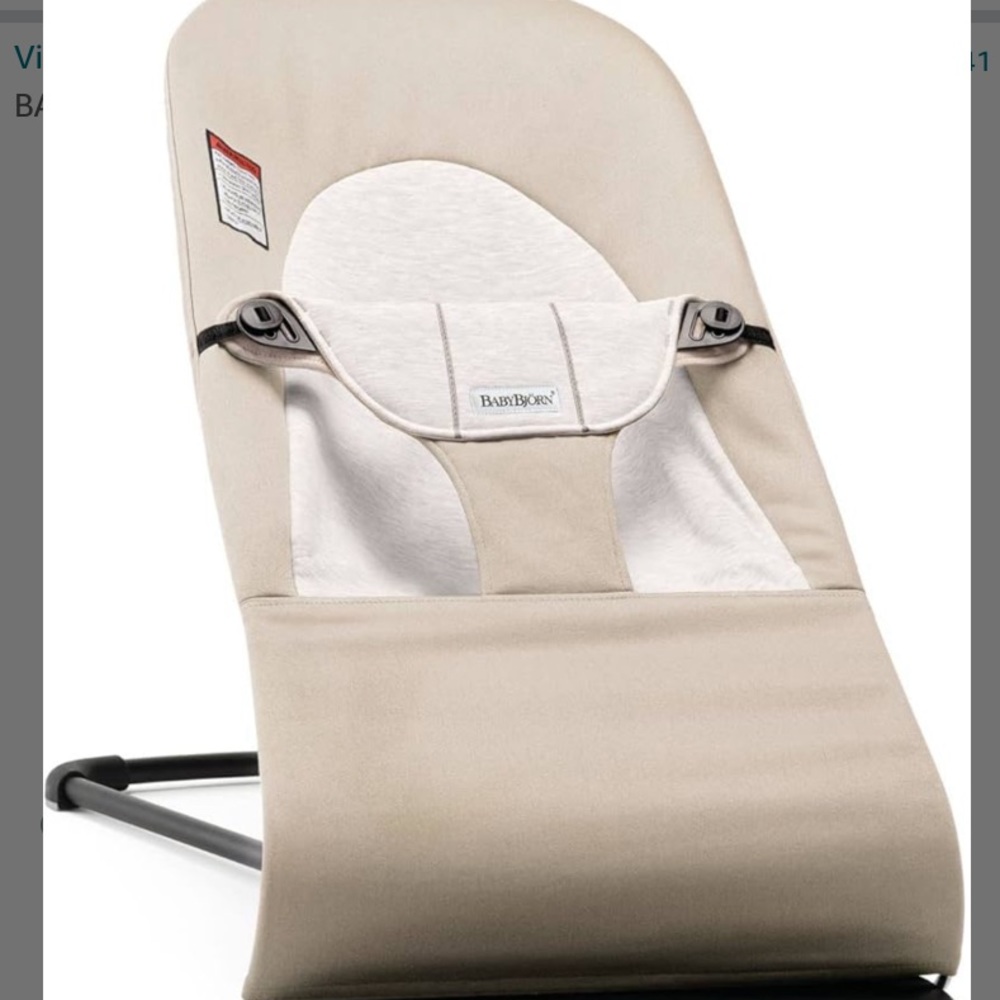 New BABYBJÖRN Bouncer Balance Soft, Cotton/Jersey, Beige/Gray.